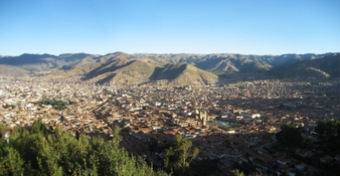 Panorámica de Cusco. Cusco panorama. Cuzco im Panorama.